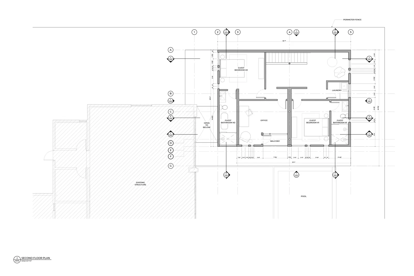 DCE Addition — second floor plan