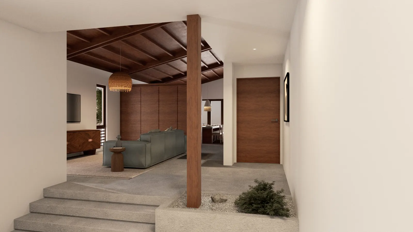 Las Picúas Beach House — living area