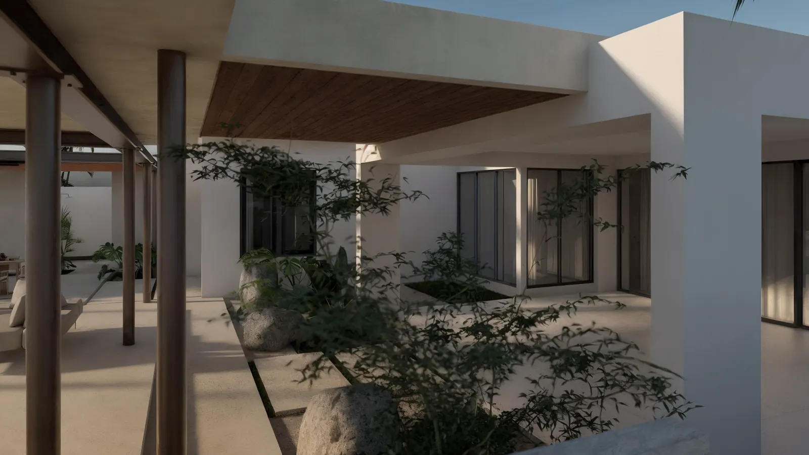 Sabanera Addition — courtyard