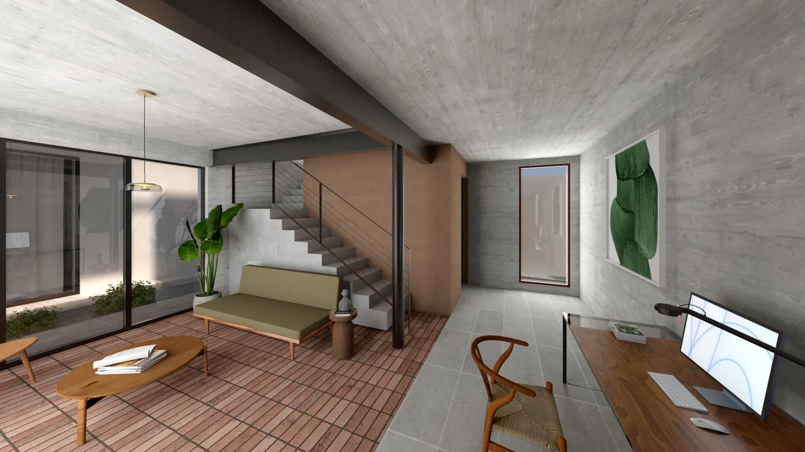 The Isles Addition — living and gathering area